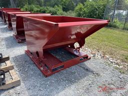 NEW 1.5 YARD SELF DUMPING HOPPER W/ FORK POCKETS