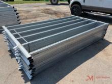 (1) NEW 12' 6 BAR GALVANIZED CORRAL PANEL