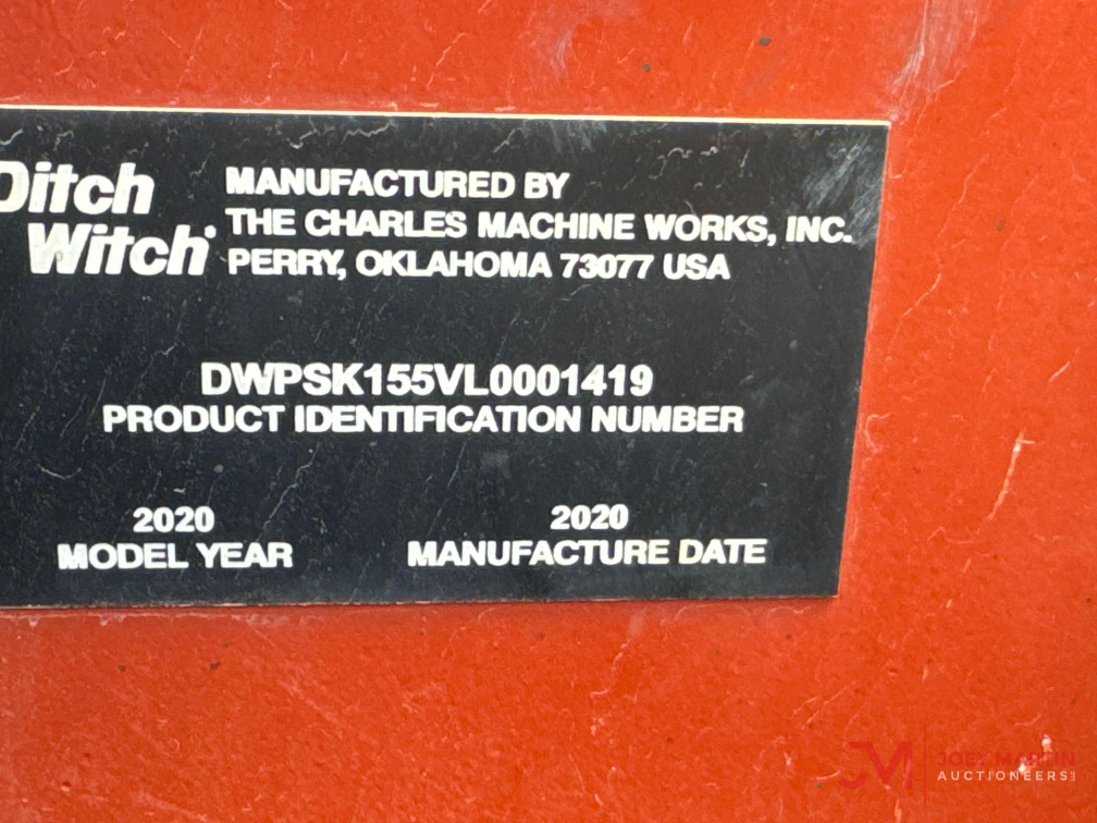 2020 DITCH WITCH SK1550 STAND ON MULTI TERRAIN LOADER