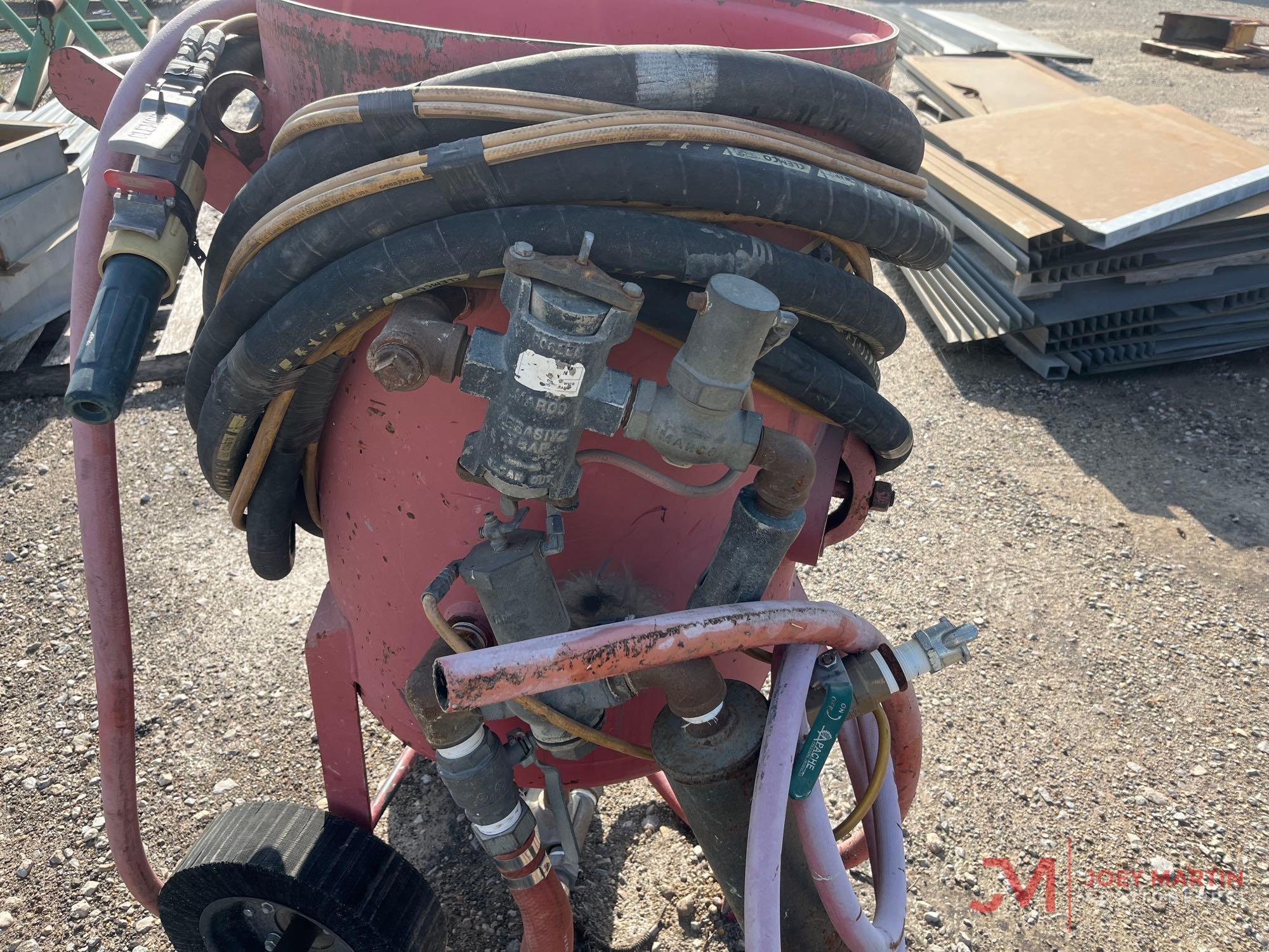2007 MARCO 6.0 CU FT BLAST POT/SAND BLASTING