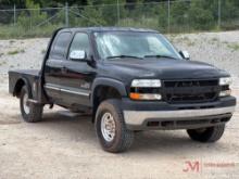 2002 CHEVY 2500 FLATBED TRUCK