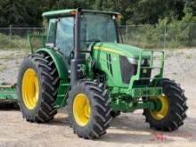 2016 JOHN DEERE 6135E AG TRACTOR & JOHN DEERE MX15 BATWING MOWER