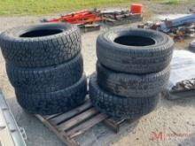 (14) PALLET OF VARIOUS TRUCK/TRAILER TIRES &.WHEELS
