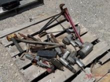 CONTENTS OF PALLET VARIOUS PNEUMATIC TOOLS, WRENCHES, HAMMERS