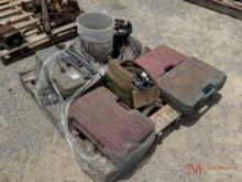 CONTENTS OF PALLET VARIOUS TOOL SETS, SOCKETS AND RATCHETS