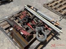 CONTENTS OF PALLET CLEVIS, HITCH, TRI-POD, GOOSENECK HITCHES