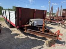 METAL TRI-AXLE 8'X18' DUMP TRAILER