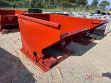 NEW 2 YARD SELF DUMPING HOPPER W/ FORK POCKETS