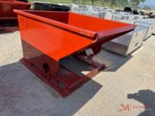 NEW 1.5 YARD SELF DUMPING HOPPER W/ FORK POCKETS