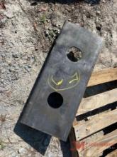 NEW MINI SKID STEER BACKING PLATE