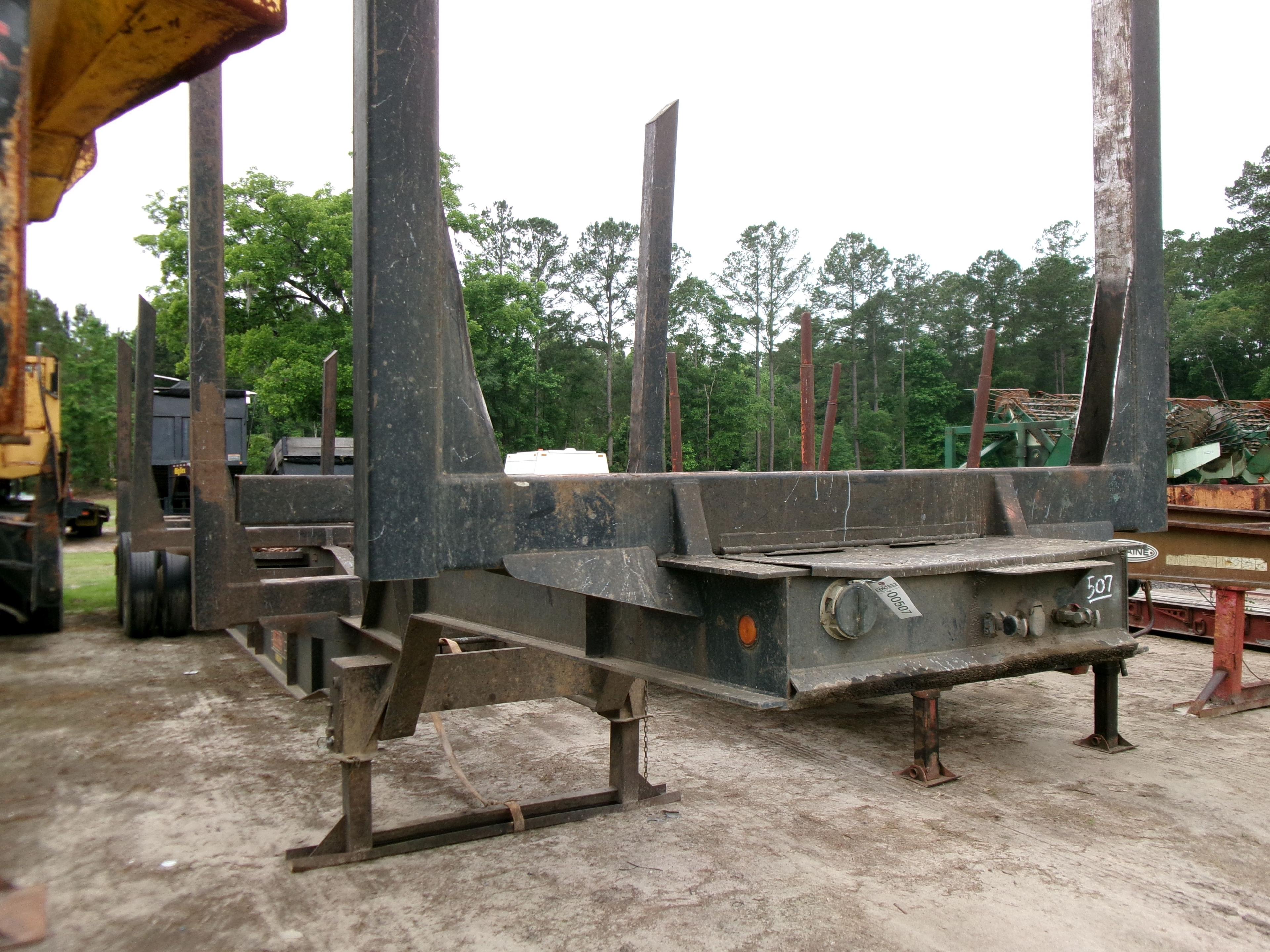 (0507)  2014 BIG JOHN MODEL 42LPRC-8FL LOG TRAILER