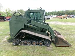 (0516)  CAT MODEL 277C CAB SKID STEER