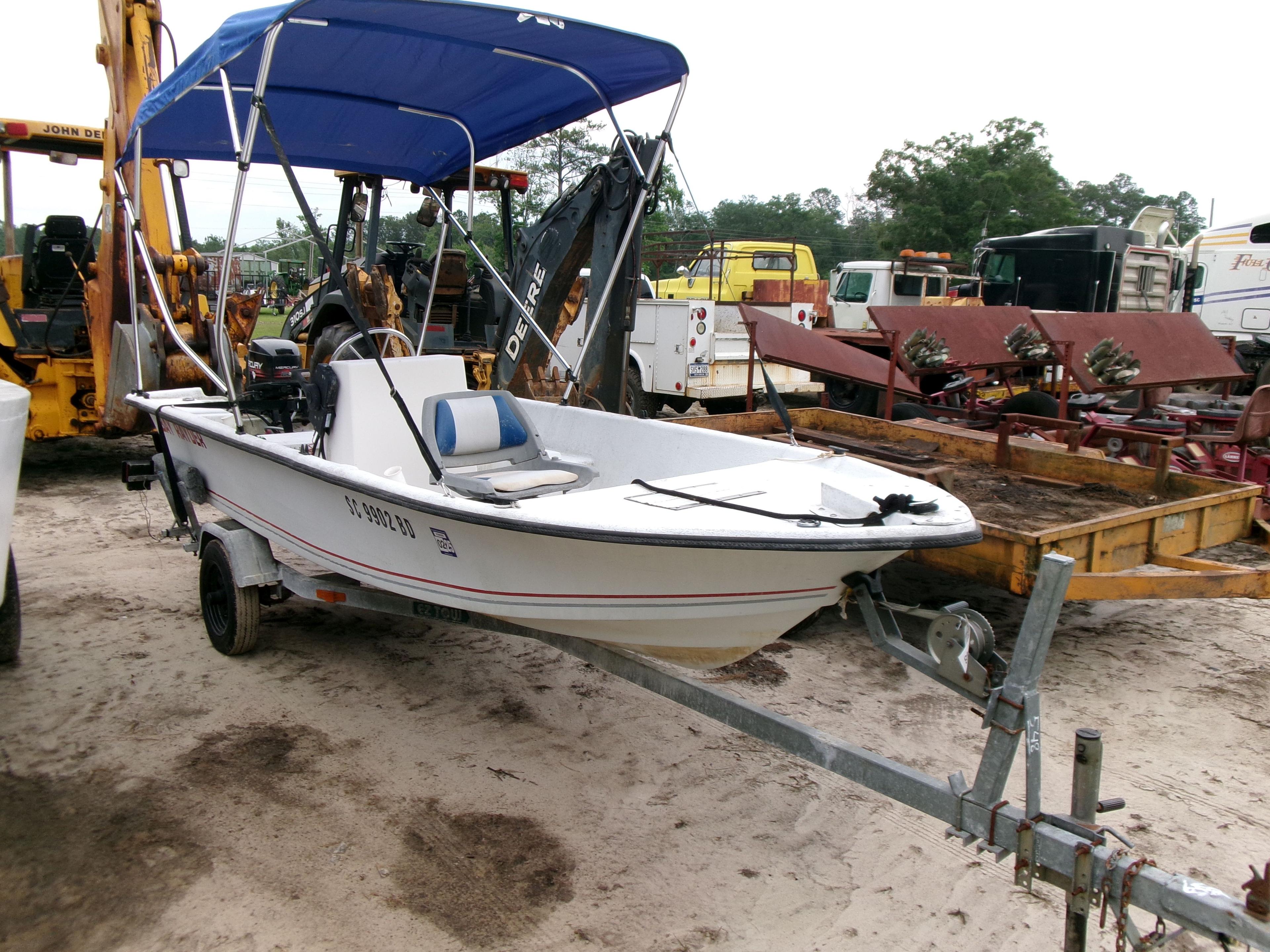 (0548)  1998 BAY RAYDER 14.5' BOAT W/TITLE