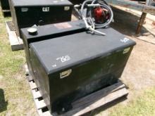 (0765)  75GAL L-SHAPED FUEL/TOOLBOX COMBO