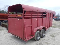 (2165) 6' x 18' Livestock Gooseneck (w/oTitle)