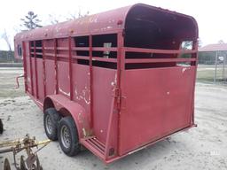 (2165) 6' x 18' Livestock Gooseneck (w/oTitle)