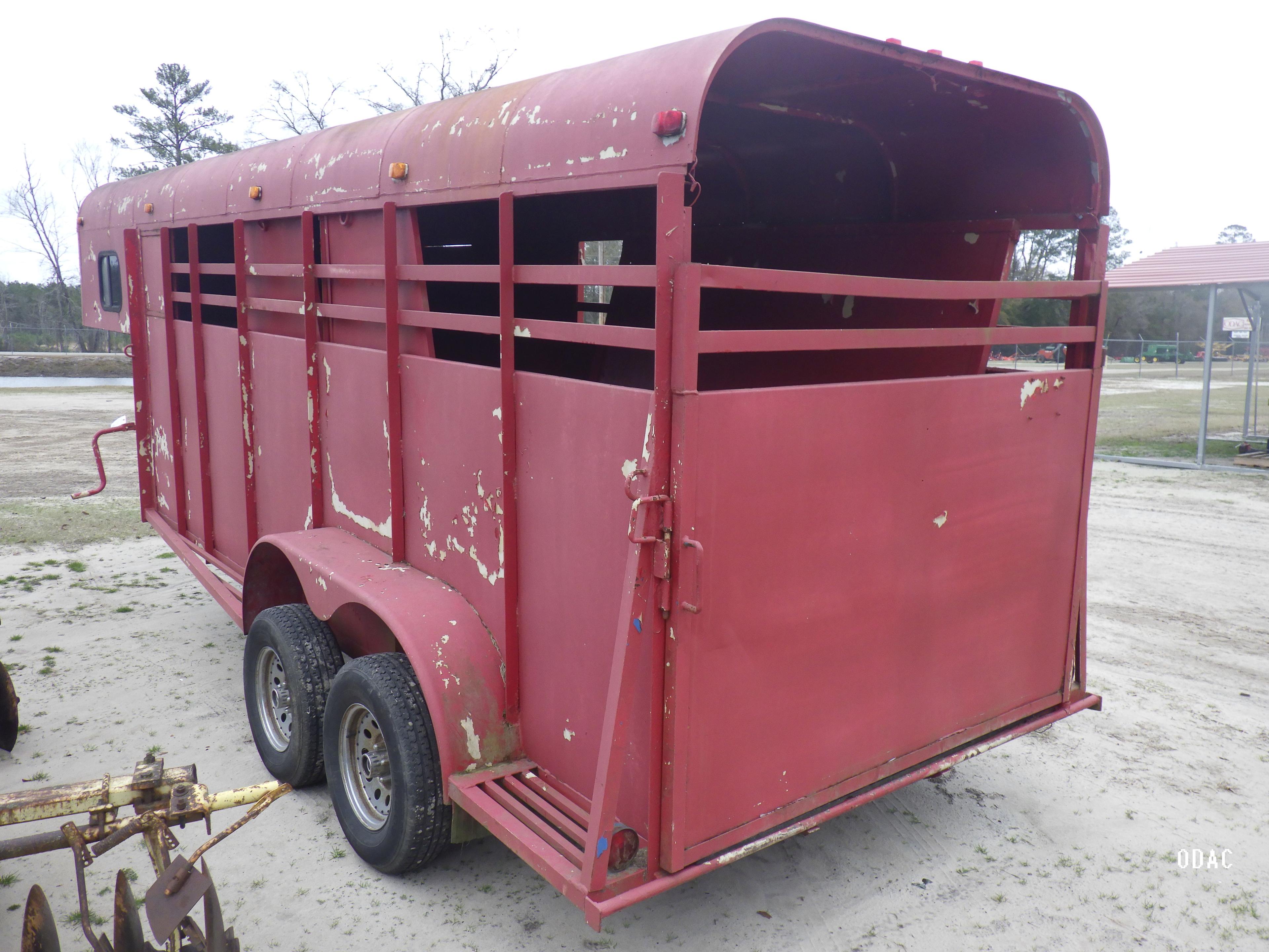 (2165) 6' x 18' Livestock Gooseneck (w/oTitle)