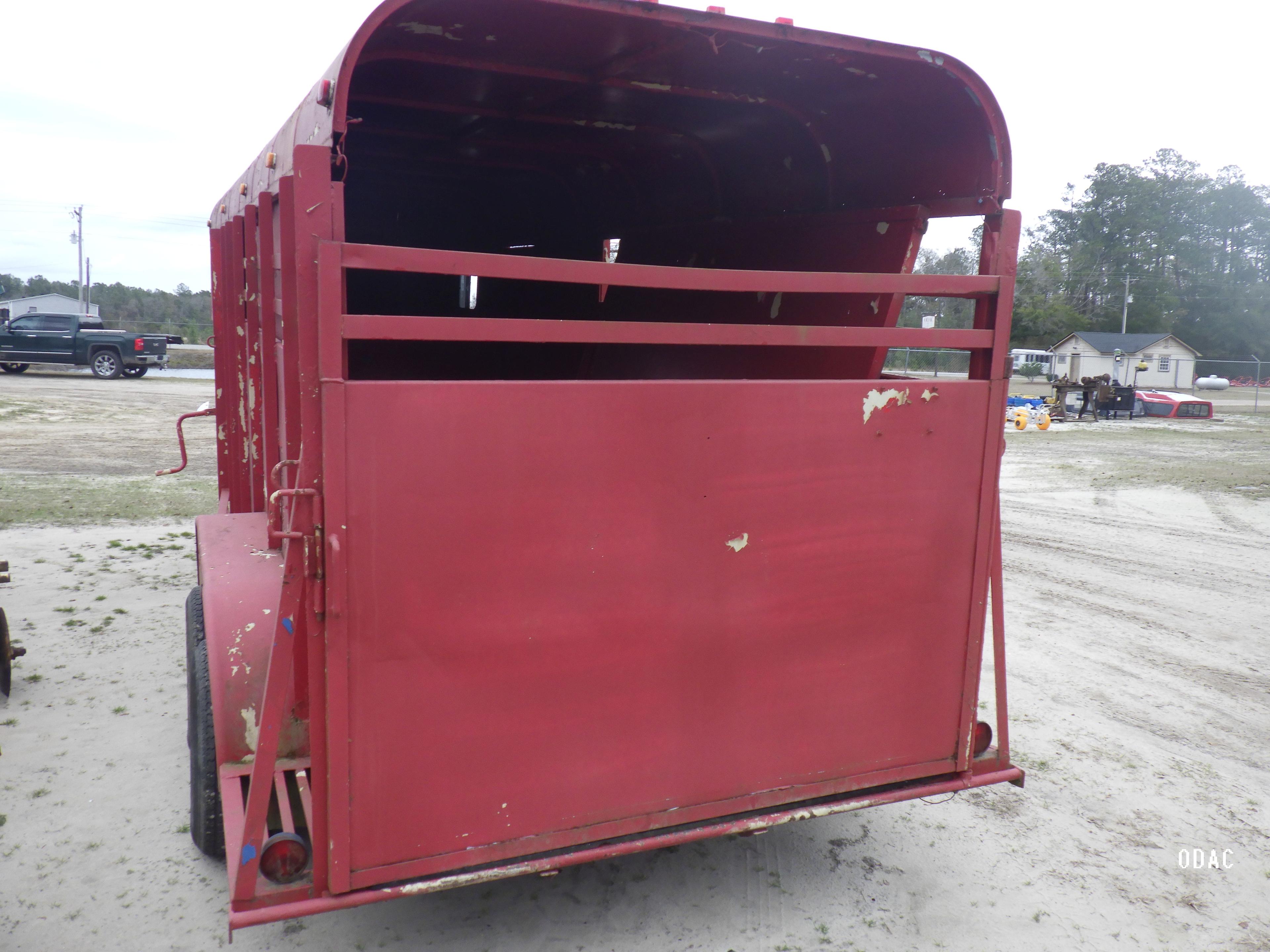 (2165) 6' x 18' Livestock Gooseneck (w/oTitle)