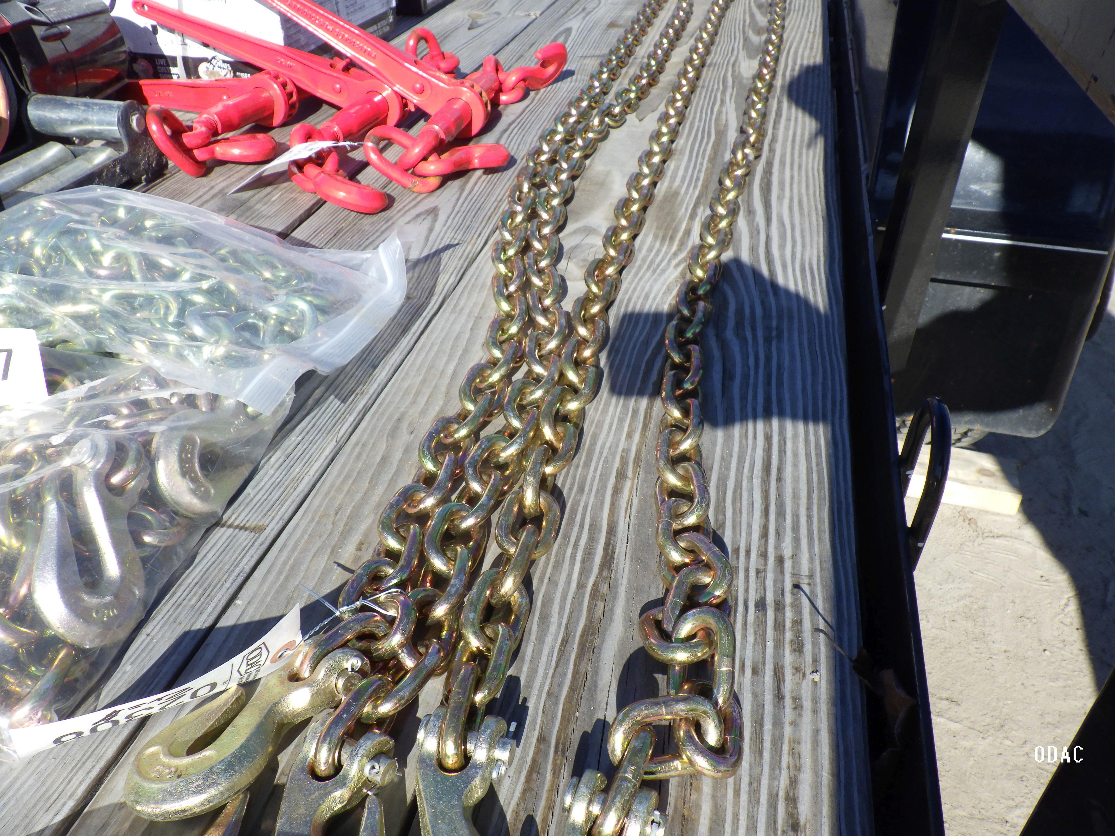 (2306) 20' 3/8" Grade 70 Chains (2x$)