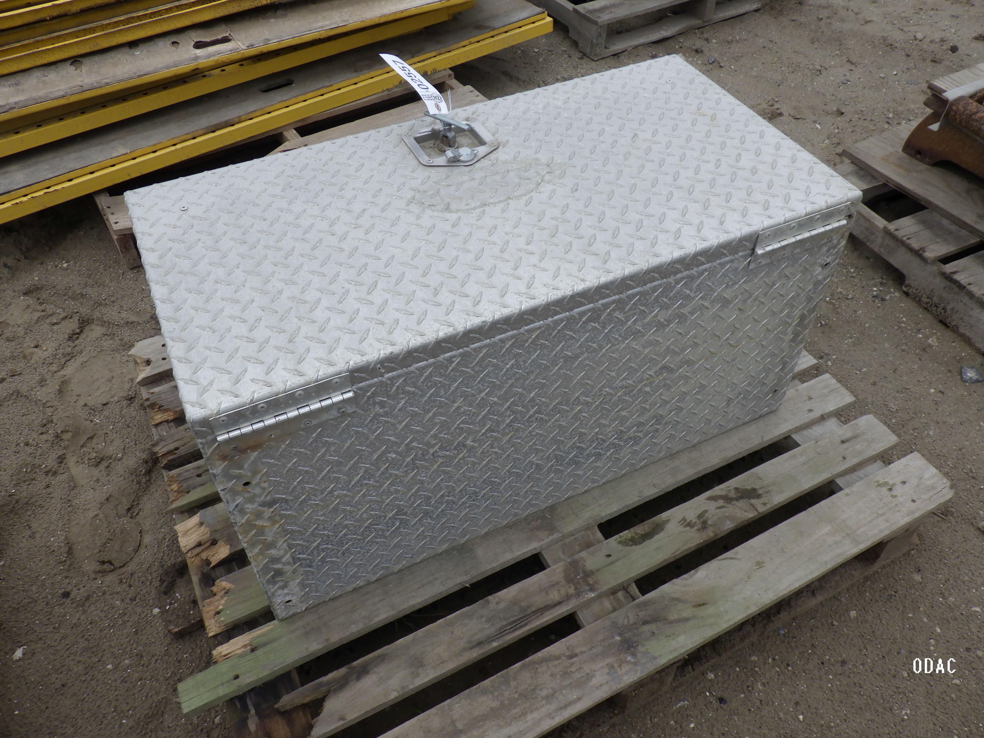 (2557) Galvanixed Diamond Plate Tool Bax
