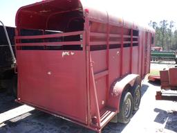 (2165) 6' x 18' Livestock Gooseneck (NO Title)