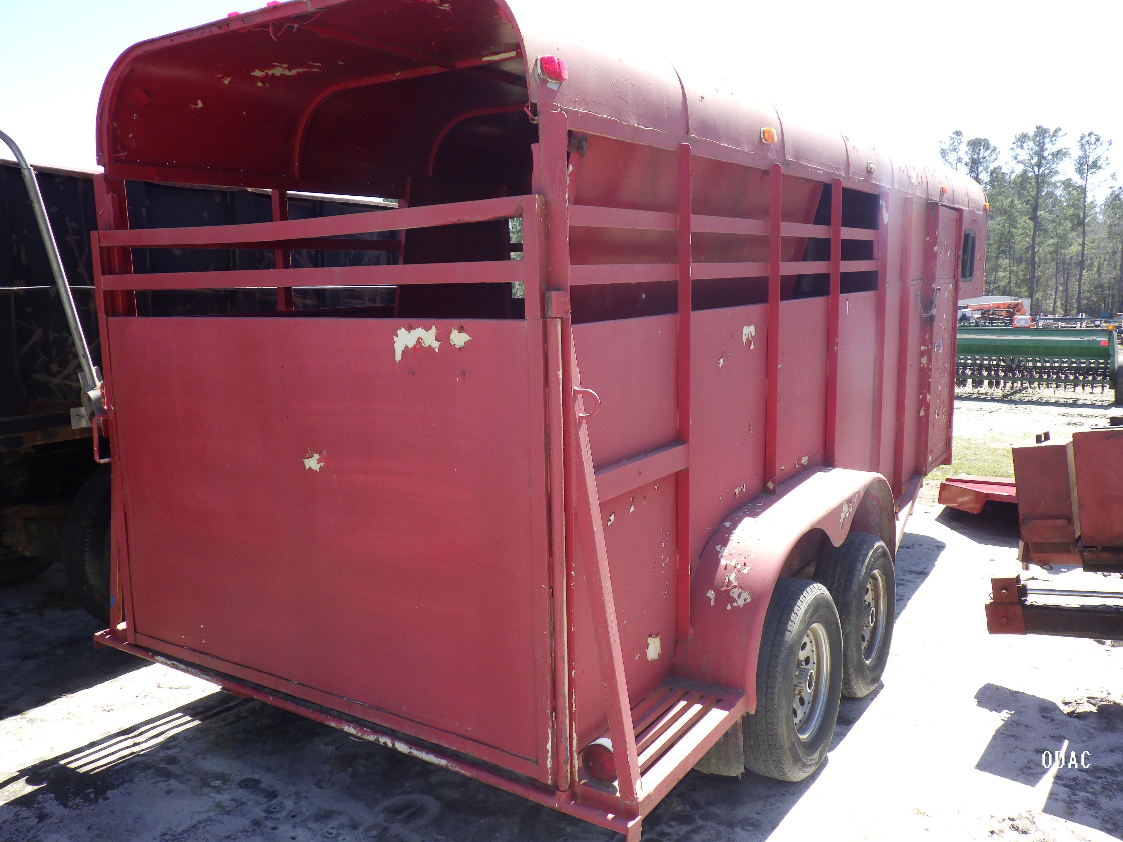 (2165) 6' x 18' Livestock Gooseneck (NO Title)