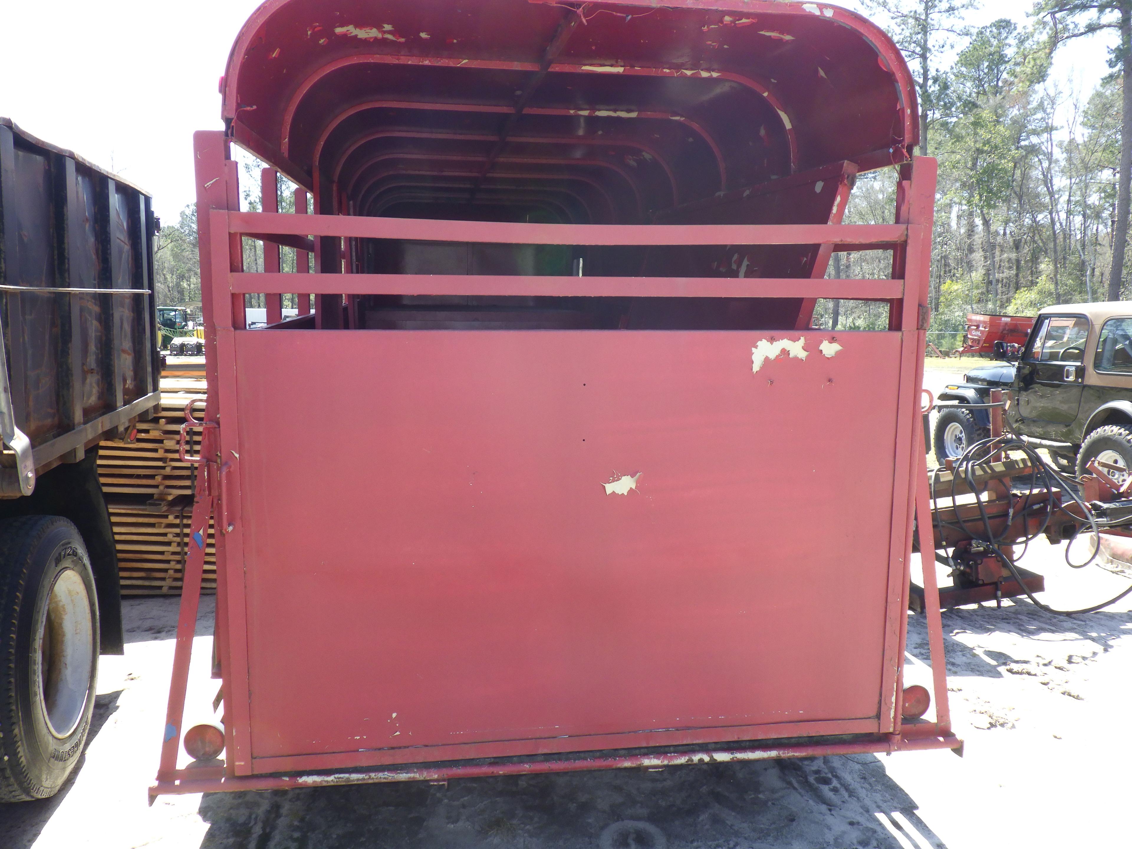 (2165) 6' x 18' Livestock Gooseneck (NO Title)