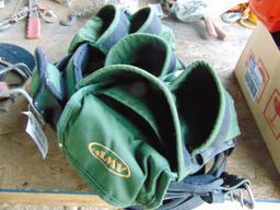 3- LEATHER TOOL BAG BELTS