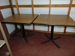 2- 36" PEDESTAL TABLES