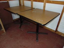 2- 36" PEDESTAL TABLES