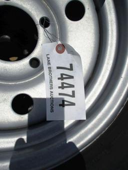 2- 185-80R13 TIRE AND RIM
