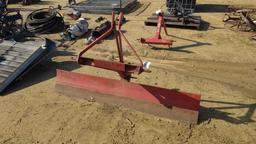 GRADER BLADE, 3 PT. HITCH, 6'
