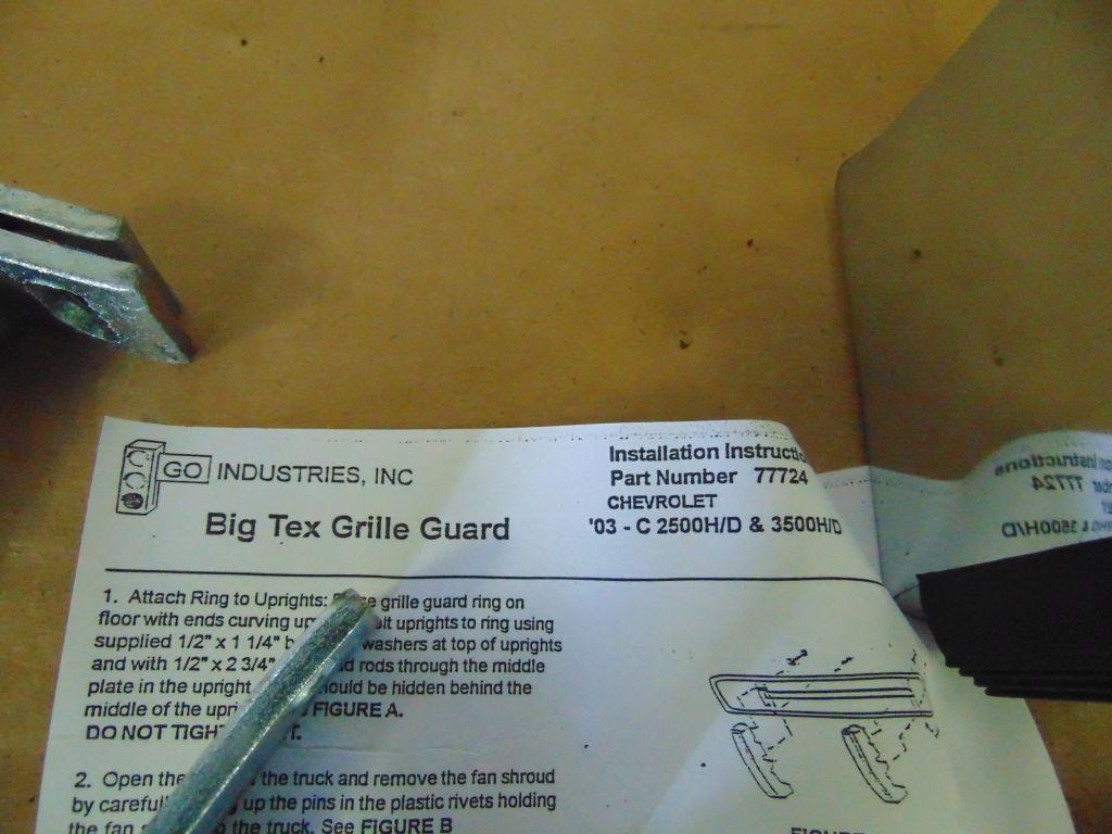 BIG TEX MODEL 77724 CHROME BRUSH GUARD,
