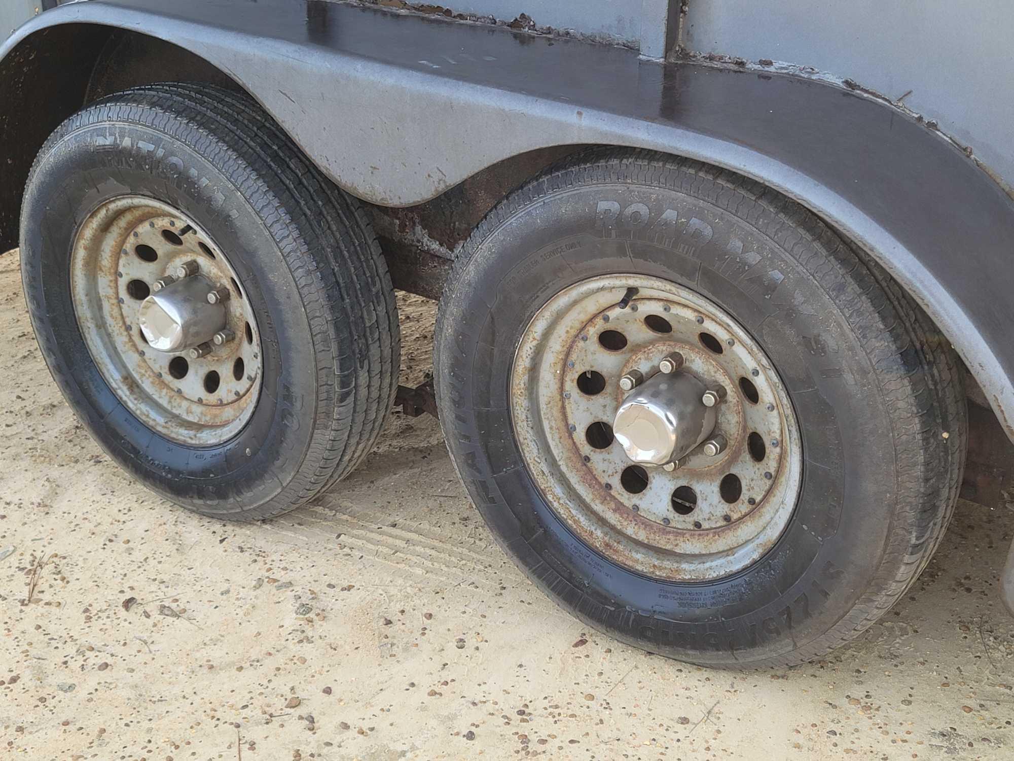 272 - 16' GOOSENECK STOCK TRAILER,