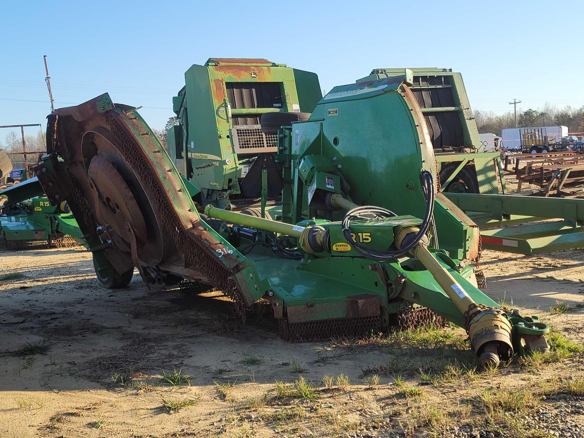 2019 JOHN DEERE R15 BATWING ROTARY CUTTER,