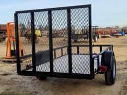611 - ABSOLUTE - NEW 5' X 10' GATE TRAILER,