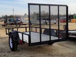 611 - ABSOLUTE - NEW 5' X 10' GATE TRAILER,