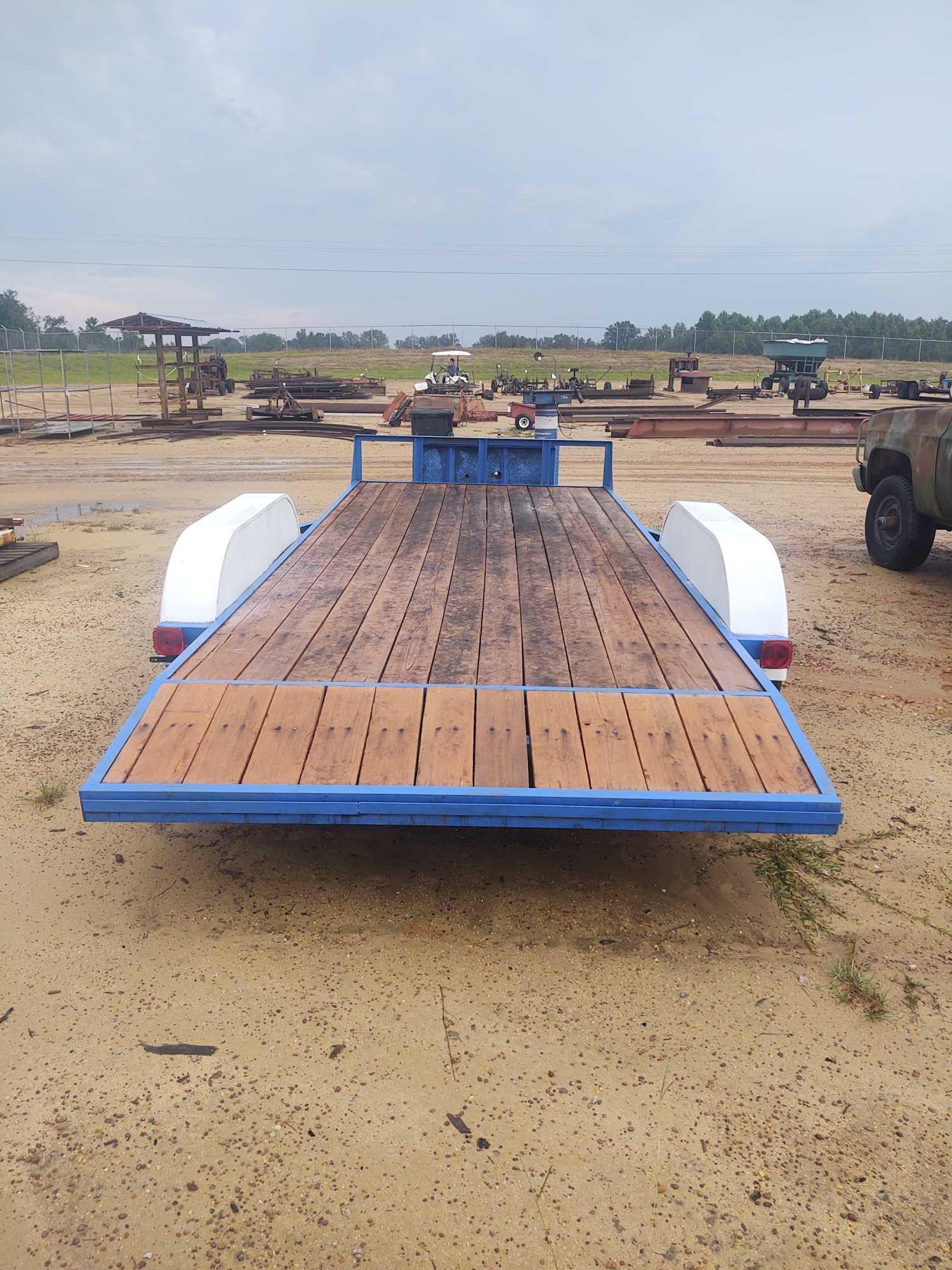 235 - 82" X 18' DOVE TAIL TRAILER,*