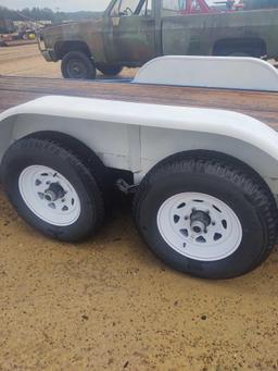 235 - 82" X 18' DOVE TAIL TRAILER,*