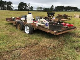 6 1/2' X 16' DOVE TAIL TRAILER,