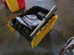 CONTAINER CONTAINING PCV PLUMBING PARTS
