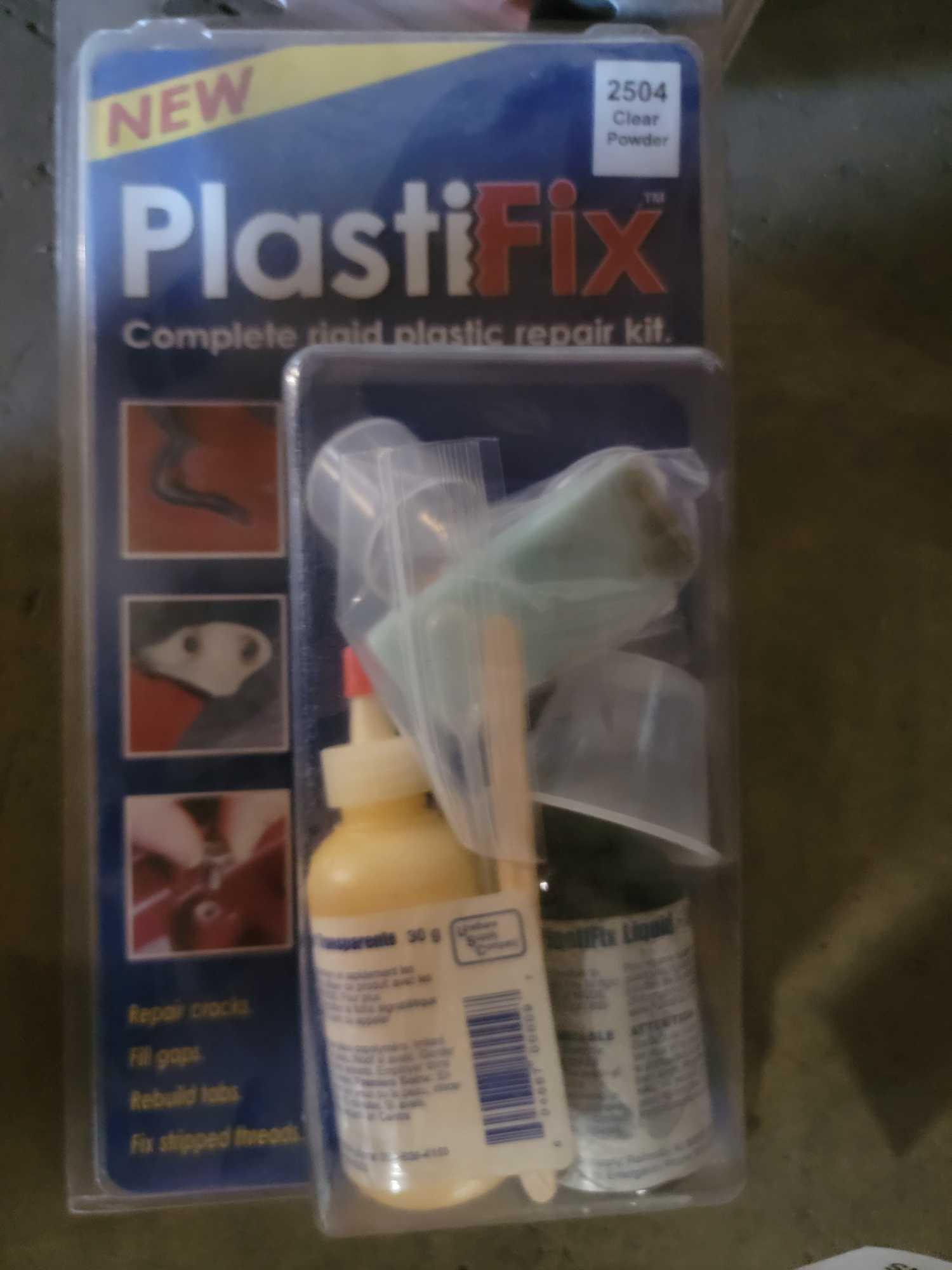 CONTAINER CONTAINING PCV PLUMBING PARTS