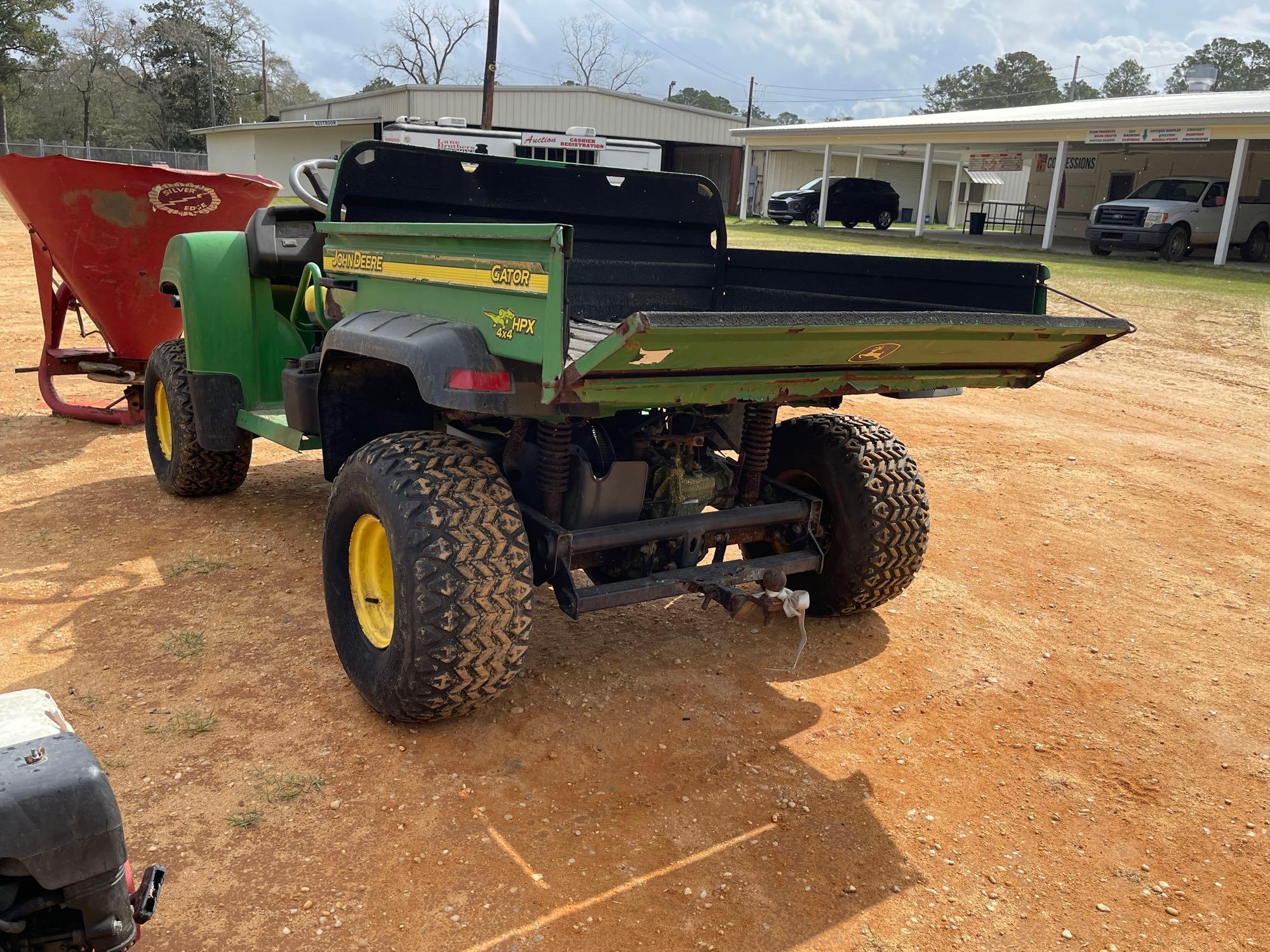 112 - JOHN DEERE GATOR HPX 4X4 DUMP BED,