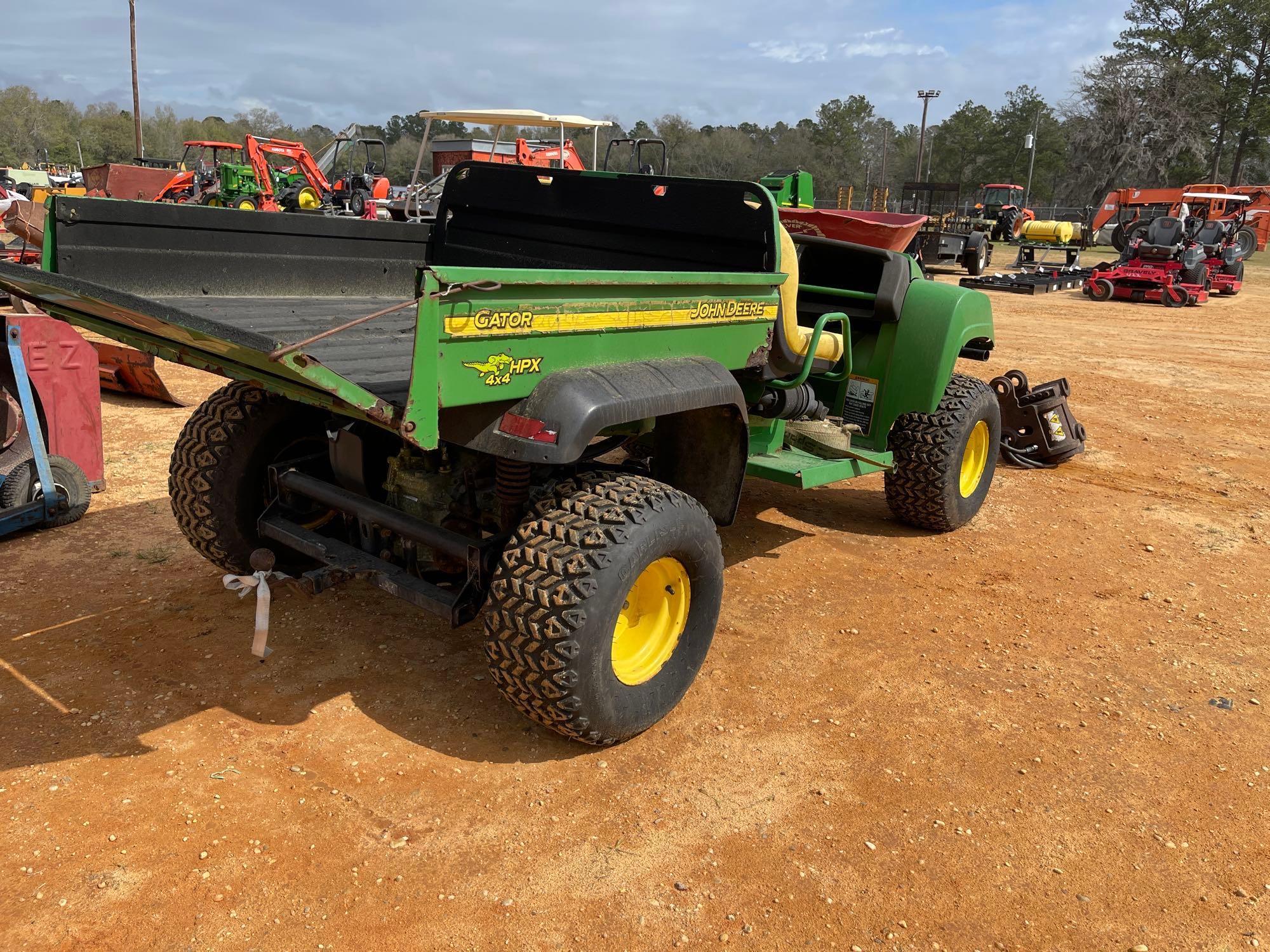 112 - JOHN DEERE GATOR HPX 4X4 DUMP BED,