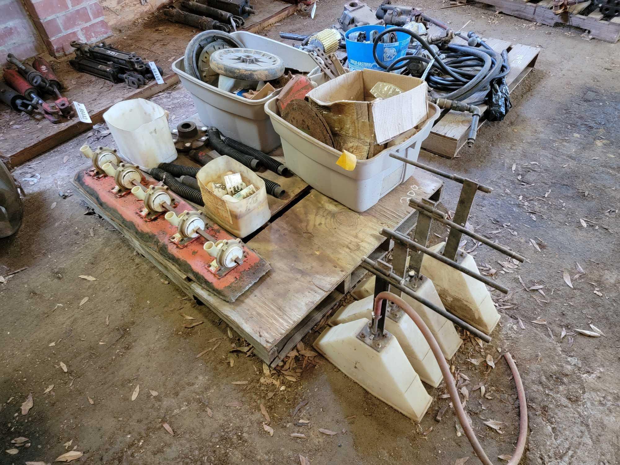 PALLET OF GRAIN DRILL PARTS