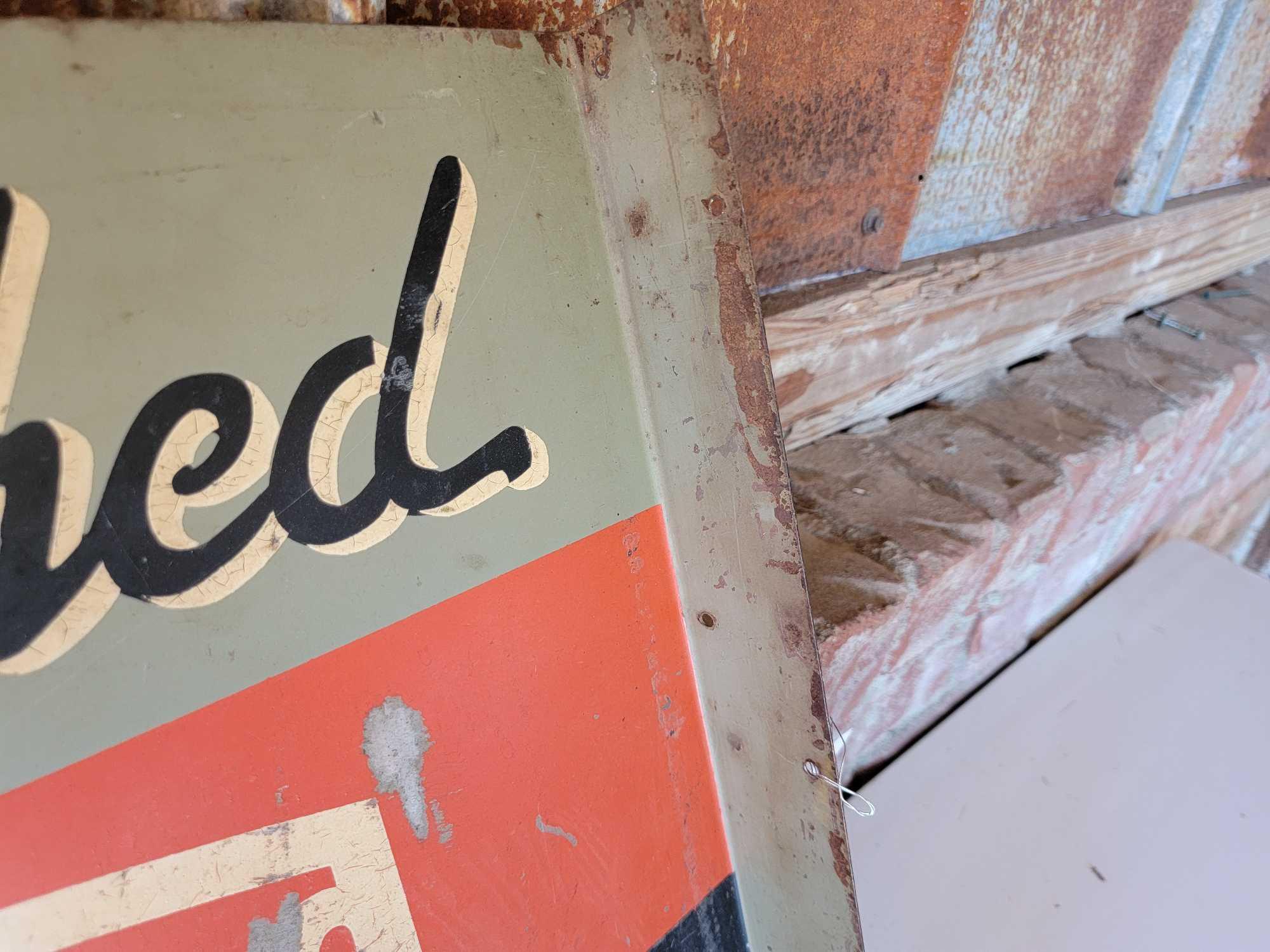 "PRE-STRETCHED THERMOLD FAN BELTS" SIGN