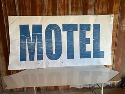"MOTEL" METAL SIGN