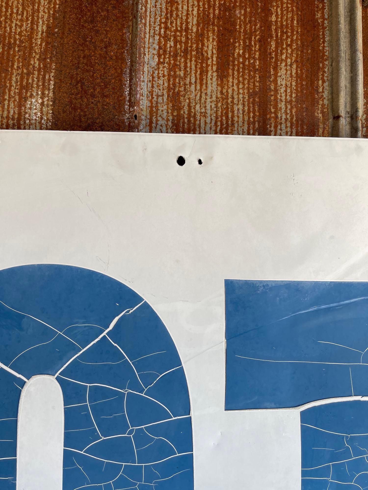"MOTEL" METAL SIGN