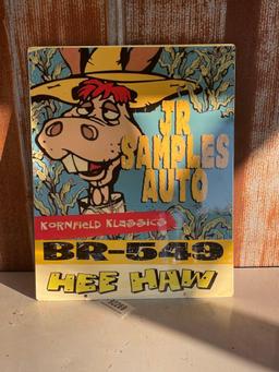 "JR SAMPLES AUTO KORNFIELD KLASSICS" SIGN