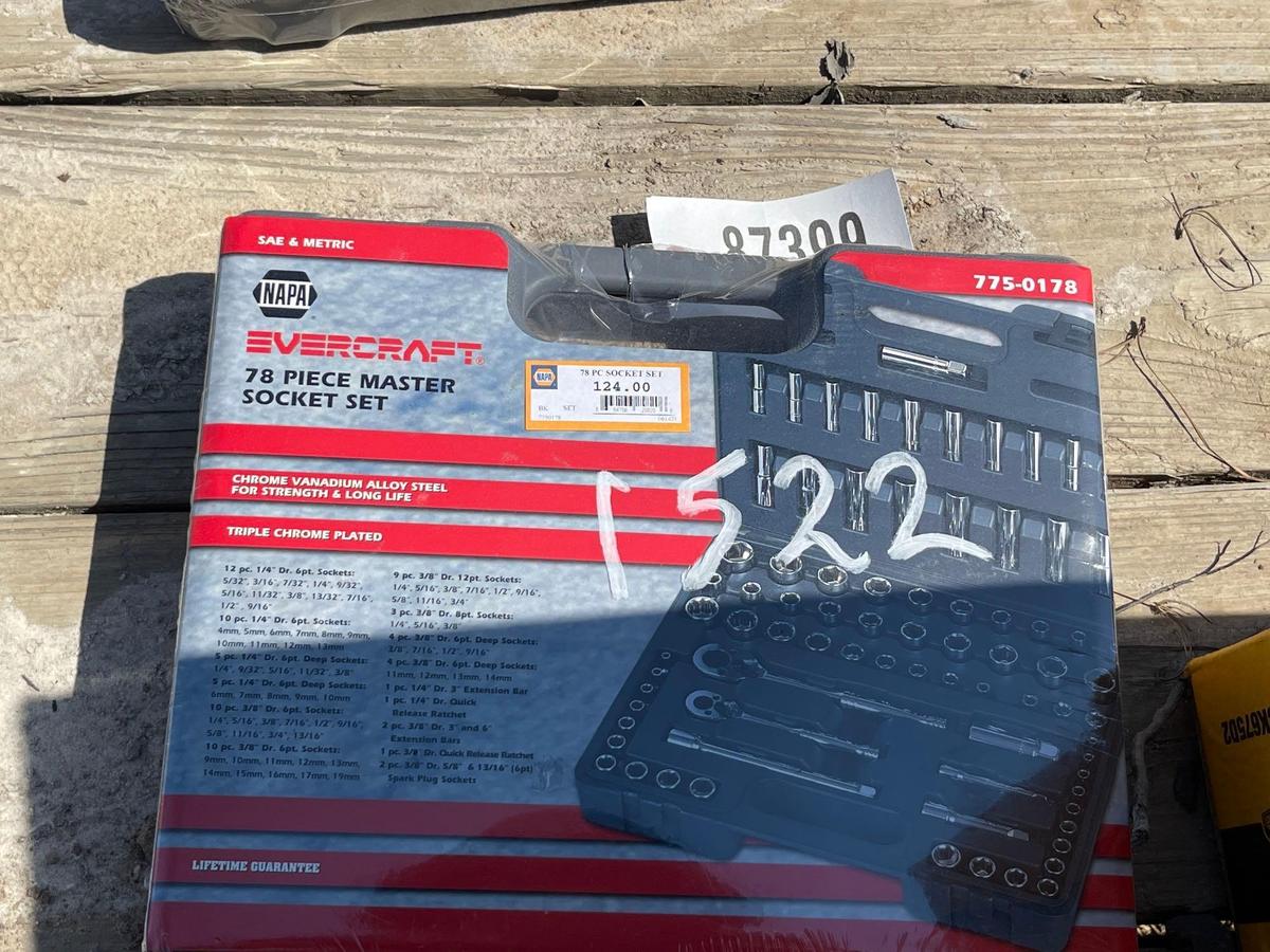 1522 - ABSOLUTE - NEW NAPA 78 PC MASTER SOCKET SET